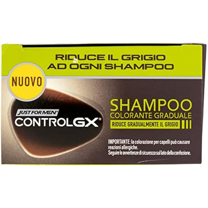 Just For Men - Control GX - Dye Shampoo, Gradually Reduces Grey Hair for a Natural Look, 118 ml - Image 5
